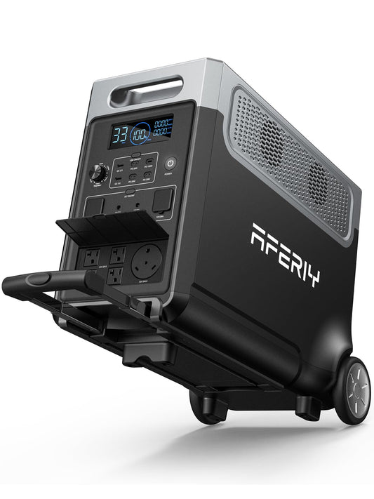 AFERIY 3840Wh Portable Power Station,Expandable Solar Generator to 11520Wh