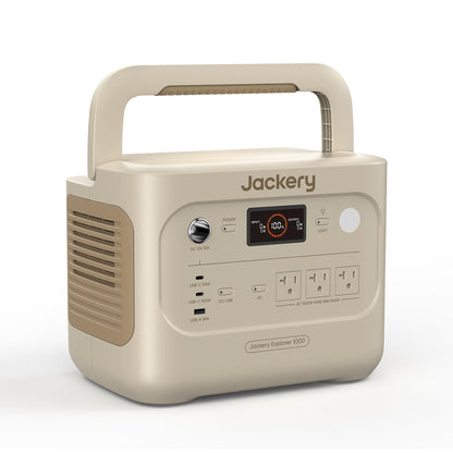 Jackery Explorer 1000 v2 Portable Power Station,1070Wh,1500W (Dune White)