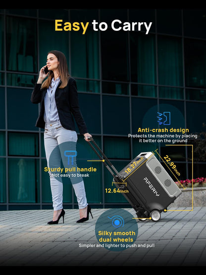 AFERIY 3840Wh Portable Power Station,Expandable Solar Generator to 11520Wh